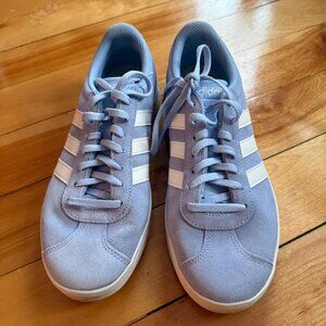 Women's light blue suede Adidas sneakers - Size 8.5